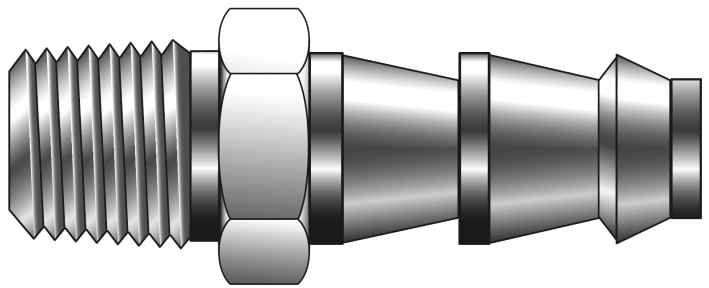 Push-Lok to Male Adapter (For Fractional Tube)